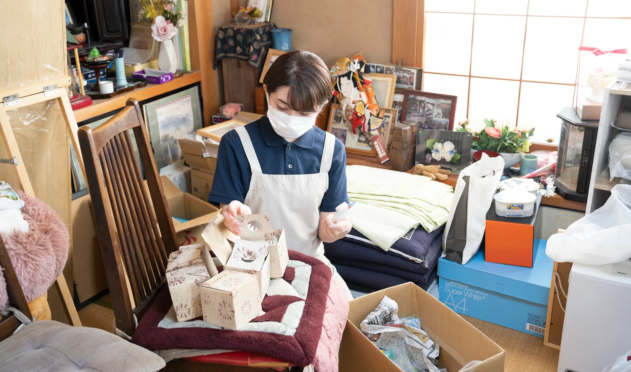 ごみ屋敷の片付け
